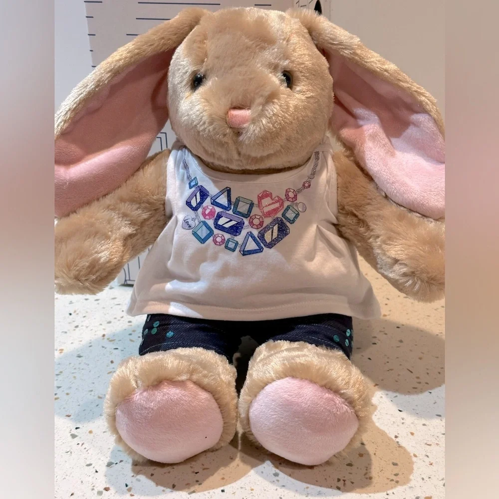 Build-A-Bear Jeweled Tank Top and Shorts, Bunny Plush NOT Included